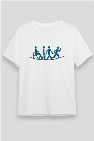 Fizyoterapist Beyaz Unisex Tişört T-Shirt - TişörtFabrikası