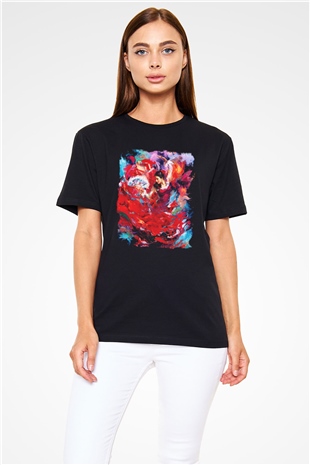 Flamenko Siyah Unisex Tişört T-Shirt - TişörtFabrikası