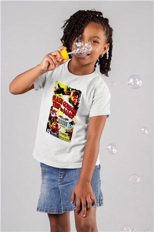 Flash Gordon Beyaz Unisex  Çocuk Tişört