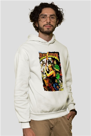 Flash Gordon Beyaz Unisex Hoodie