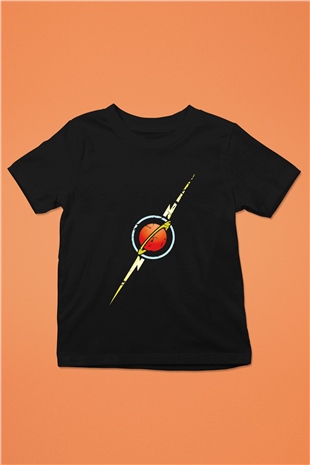 Flash Gordon Siyah Unisex  Çocuk Tişört