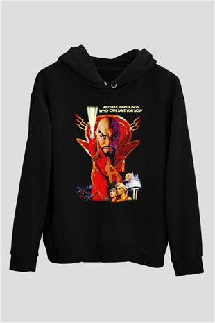 Flash Gordon Siyah Unisex Hoodie