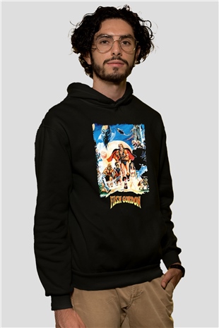 Flash Gordon Siyah Unisex Hoodie