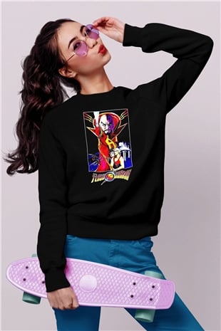 Flash Gordon Siyah Unisex  Sweatshirt