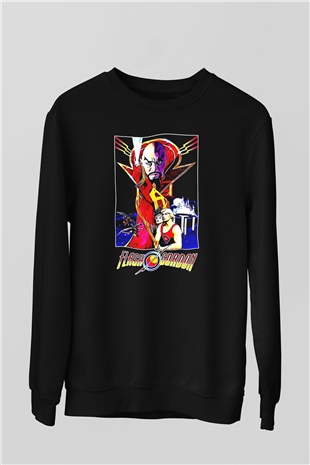 Flash Gordon Siyah Unisex  Sweatshirt
