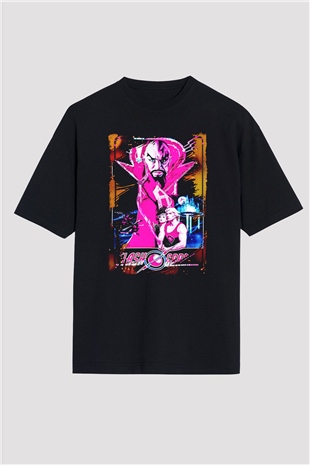 Flash Gordon Siyah Oversize Tişört