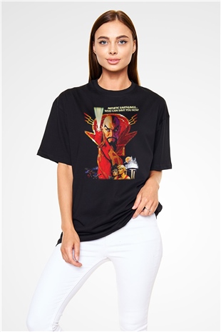 Flash Gordon Siyah Oversize Tişört