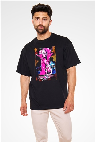Flash Gordon Siyah Oversize Tişört