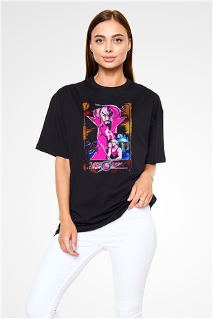 Flash Gordon Siyah Oversize Tişört