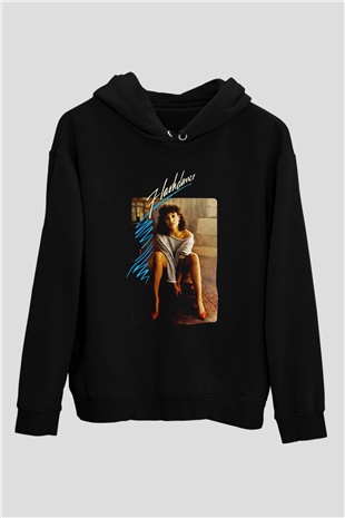 Flashdance Siyah Unisex Hoodie