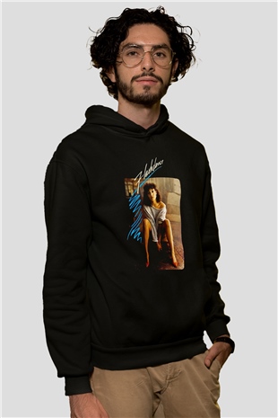 Flashdance Siyah Unisex Hoodie