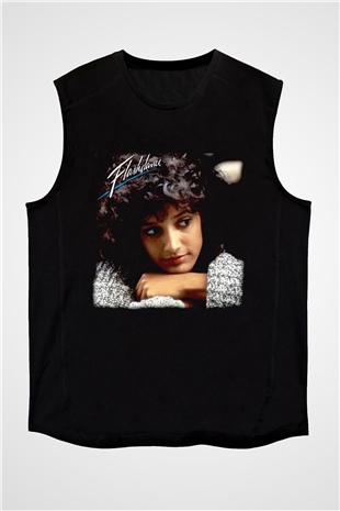 Flashdance Siyah Unisex  Kolsuz Tişört