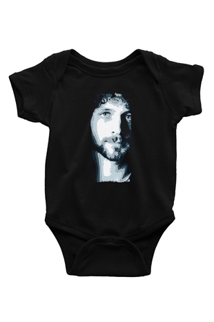 Fleetwod Mac Baskılı Unisex Siyah Bebek Body - Zıbın