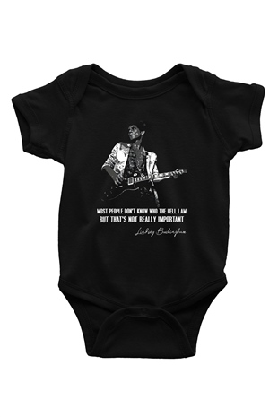 Fleetwod Mac Baskılı Unisex Siyah Bebek Body - Zıbın