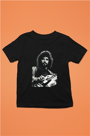 Fleetwod Mac Baskılı Unisex Siyah Çocuk Tişört - Tshirt