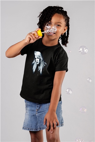 Fleetwod Mac Baskılı Unisex Siyah Çocuk Tişört - Tshirt