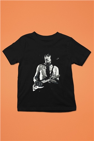 Fleetwod Mac Baskılı Unisex Siyah Çocuk Tişört - Tshirt