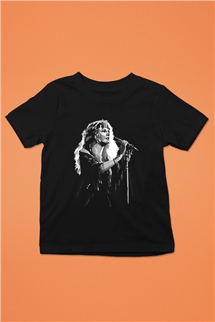 Fleetwod Mac Baskılı Unisex Siyah Çocuk Tişört - Tshirt