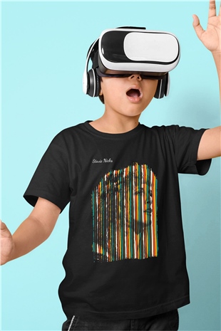 Fleetwod Mac Baskılı Unisex Siyah Çocuk Tişört - Tshirt