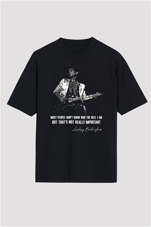 Fleetwod Mac Baskılı Unisex Siyah Oversize Tişört - Tshirt