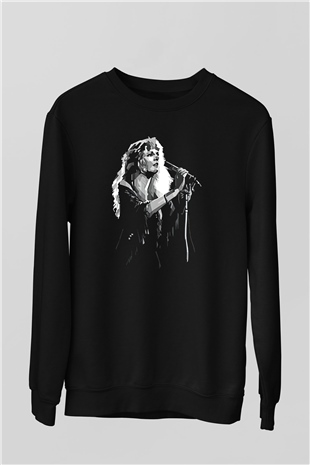 Fleetwod Mac Baskılı Unisex Siyah Sweatshirt