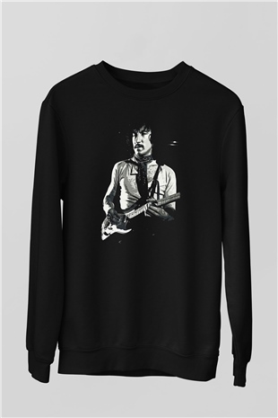 Fleetwod Mac Baskılı Unisex Siyah Sweatshirt
