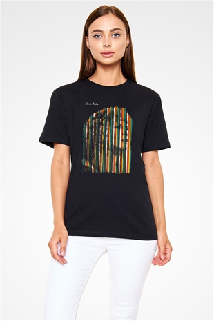 Fleetwod Mac Baskılı Unisex Siyah Tişört - Tshirt