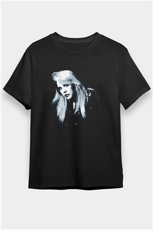Fleetwod Mac Baskılı Unisex Siyah Tişört - Tshirt