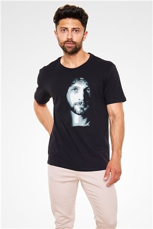 Fleetwod Mac Baskılı Unisex Siyah Tişört - Tshirt