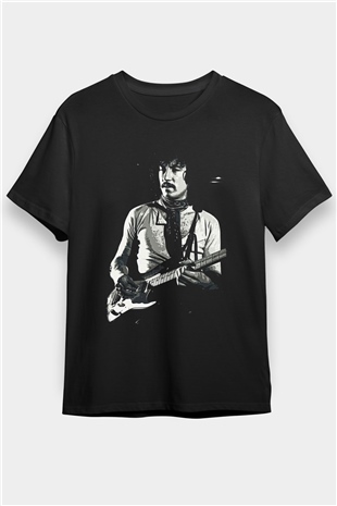 Fleetwod Mac Baskılı Unisex Siyah Tişört - Tshirt