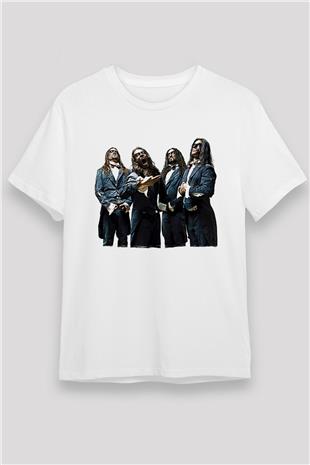 Fleshgod Apocalypse Baskılı Unisex Beyaz Tişört - Tshirt