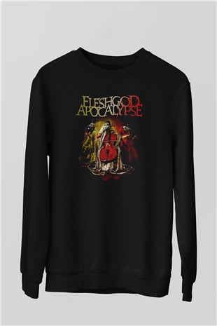 Fleshgod Apocalypse Baskılı Unisex Siyah Sweatshirt
