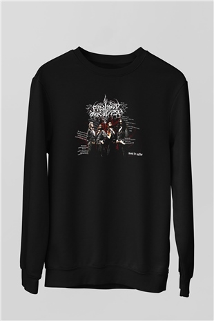 Fleshgod Apocalypse Baskılı Unisex Siyah Sweatshirt