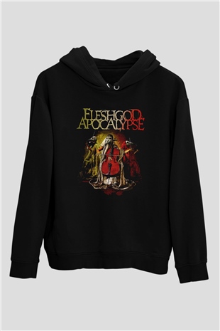 Fleshgod Apocalypse Baskılı Unisex Siyah Kapüşonlu Sweatshirt