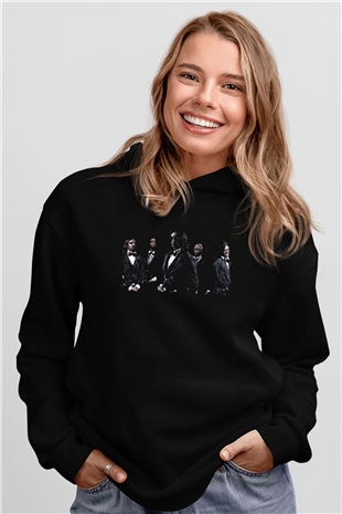 Fleshgod Apocalypse Baskılı Unisex Siyah Kapüşonlu Sweatshirt