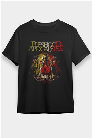 Fleshgod Apocalypse Baskılı Unisex Siyah Tişört - Tshirt
