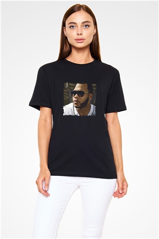 Flo Rida Baskılı Unisex Siyah Tişört