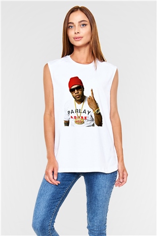 Flo Rida Beyaz Unisex Kolsuz Tişört