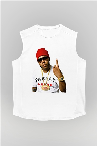 Flo Rida Beyaz Unisex Kolsuz Tişört