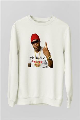 Flo Rida Beyaz Unisex Sweatshirt