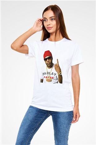 Flo Rida Beyaz Unisex Tişört T-Shirt - TişörtFabrikası