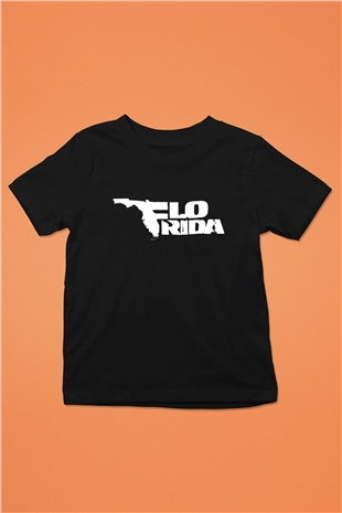 Flo Rida Siyah Unisex Çocuk Tişört