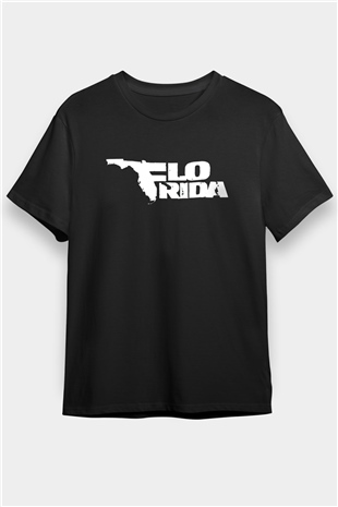 Flo Rida Siyah Unisex Tişört T-Shirt - TişörtFabrikası