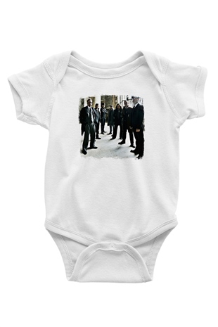 Flogging Molly Baskılı Unisex Beyaz Bebek Body - Zıbın
