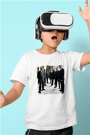 Flogging Molly Baskılı Unisex Beyaz Çocuk Tişört
