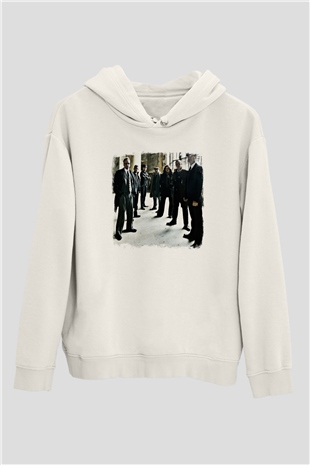 Flogging Molly Baskılı Unisex Beyaz Hoodie