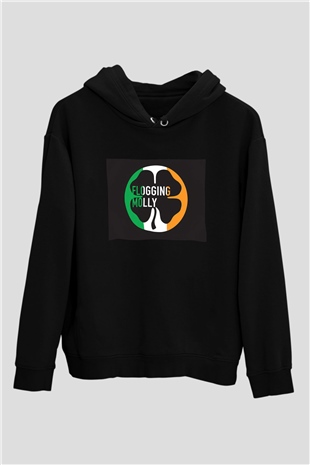 Flogging Molly Siyah Unisex Hoodie
