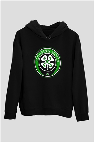 Flogging Molly Siyah Unisex Hoodie