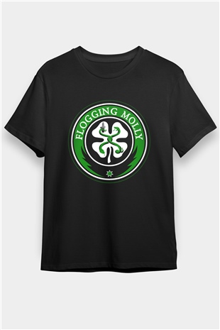 Flogging Molly Siyah Unisex Tişört T-Shirt - TişörtFabrikası