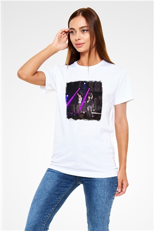 Florida Georgia Line Baskılı Unisex Beyaz Tişört